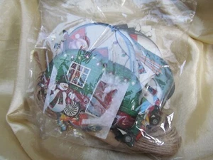 Christmas Caravan Bunting Hanging Camper Wood & Natural String Decoration - Picture 1 of 6