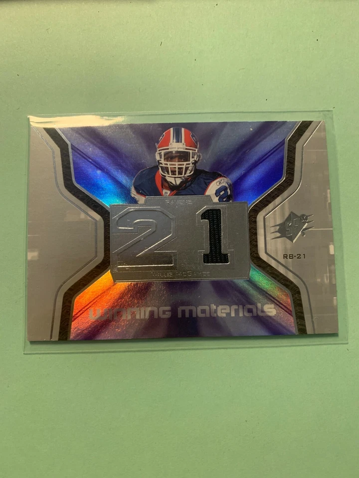 A6844 - 2007 SPx Winning Materials Jersey Number #WMWM Willis McGahee - Image 1 of 1