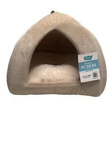 Frisco Pet Tent-Soft Bed for Medium Dog/Cat Comfy Beige Nwt - Picture 1 of 4