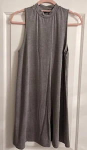 TOPSHOP GREY SWING DRESS SIZE 10 - Picture 1 of 2