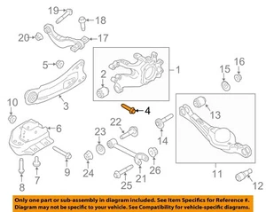 FORD OEM Rear-Trailing Control Arm Bolt W709882S439 - Picture 1 of 2