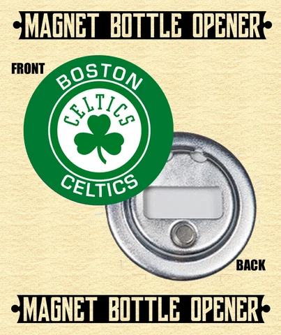 Boston Celtics - Magnet Bottle Opener - Choose From 12 Designs Cover