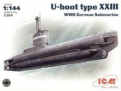 U-Boot Type XXIII WWII German Submarine 1:144 ICMS004 - icm modellismo - Immagine 1 di 2