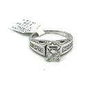14K White Gold 150Ct Princess Diamond Engagement Ring Size 67549G S106360