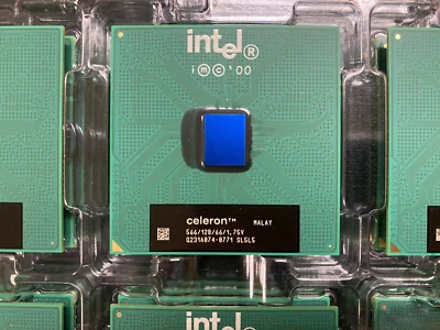 Vintage & NEW Intel CELERON 566MHz 66MHz 128K 1.75V CPU RB80526RX56612E SL5L5 - Image 1 of 2