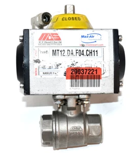 Max-Air MT12.DA.F04.CH11 Anodized Aluminum Double Acting Actuator No Box - Picture 1 of 5