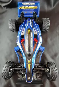 Vintage Japan Tamiya Aero Avante DF-02 Chassis Shaft Drive 4WD w/ Box & Servo - Picture 1 of 10
