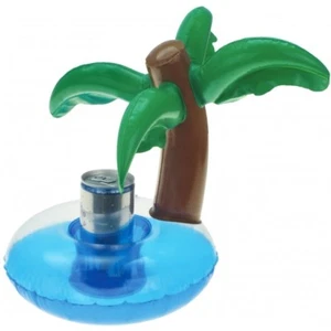 1x Aufblasbarer Getränkehalter Dosenhalter Getränke-Dosen-Halter "Palme" Ø21 cm - Bild 1 von 3