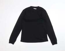 Campri Womens Black Polyester Basic T-Shirt Size 14 Round Neck