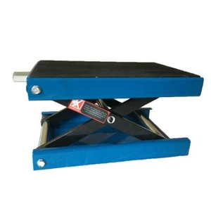 1100LB Deck Motorcycle Center Scissor Lift Jack Hoist Stand ATV Blue - Picture 1 of 4