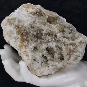 Geode 5" Quartz Crystal Cluster Natural Smoky Golden Iron Citrine Rough Specimen - Picture 1 of 7
