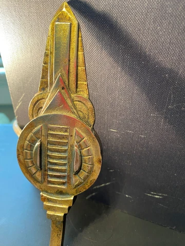 Antique art deco wall sconce, bronze Cover