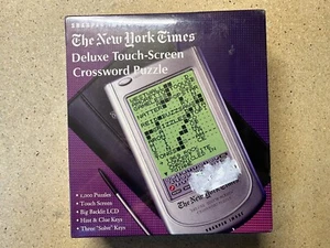 Sharper Image The New York Times Deluxe Touch Screen 1000 Crossword Puzzle C68 - Picture 1 of 3