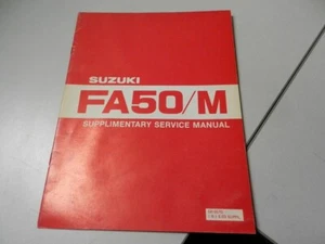 Suzuki Factory Supplementary Service Manual 1981 FA50 FA50M SR-0570 - Picture 1 of 12