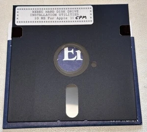 Xebec HDD Installation Utilities 10MB For Apple II CPM/Pascal 5.25” Floppy Disk - Picture 1 of 3