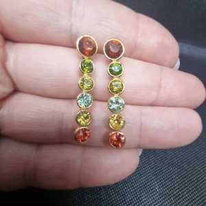 SWAROVSKI Multi-Stone Pendant Earrings - Picture 1 of 13