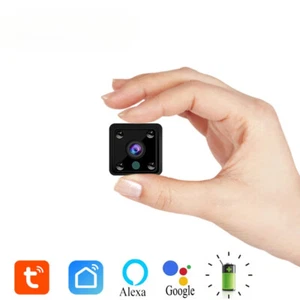 Mini Tuya Smart Life Wifi Camera IP Wireless Battery 1080P HD Video Home Camera - Picture 1 of 26