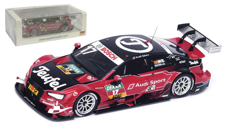 Spark SG218 Audi RS 5 #17 DTM 2015 - Miguel Molina 1/43 Scale — 第 1/1 张图片
