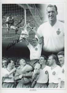 NAT LOFTHOUSE Signed 12x9 Photo ENGLAND & BOLTON WANDERERS Legend COA - Picture 1 of 1