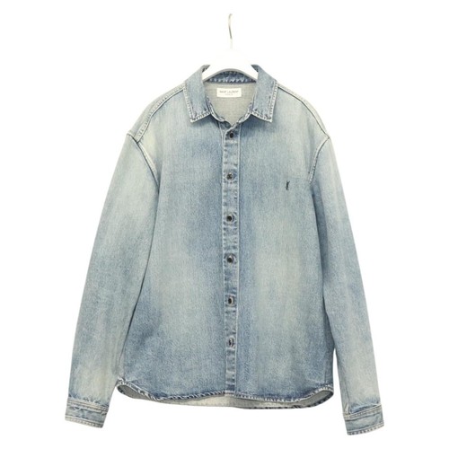 SAINT LAURENT (YSL) SAINT LAURENT Giacca Denim Denim Blu Autentico ym032M