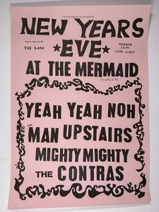 Yeah Yeah Noh Poster Man Upstairs Mighty Mighty Contras Mermaid Birmingham 1985 - Picture 1 of 12