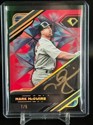 2025 Topps Diamond Icons Mark McGwire Black Polychromatink Auto /5 - Image 1 of 2