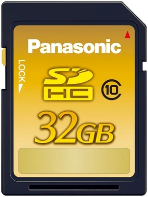 Panasonic 32GB SDHC memory card CLASS10 RP-SDWA32GJK Impact resistance Japan - Image 1 of 2