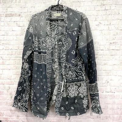 Camisa KAPITAL Paisley Bandana Patchwork Manga Larga, Talla M Buen Estado USADA Foto 1 de 4