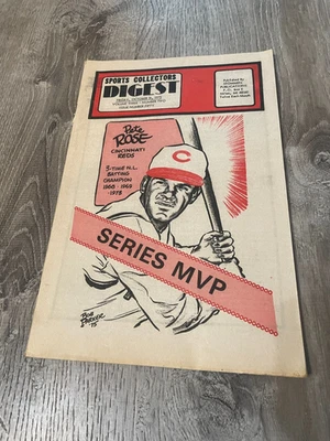 1975 Sports Collector Digest serie Pete Rose MVP cubierta Cincinnati Reds béisbol Foto 1 de 4