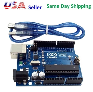 UNO R3 Development Board MEGA328P ATMEGA16U2 for Arduino Compatible + USB Cable - Picture 1 of 3