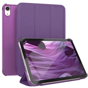 Für Apple iPad Mini 6 (2021) Hülle Smartcase Abdeckung Cover aufstellbar Lila - Afbeelding 1 van 7