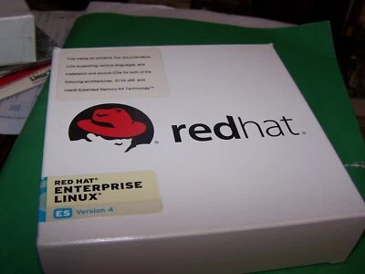 Red Hat Enterprise LINUX version 4 on CD - Open Box Old Stock - Image 1 of 2