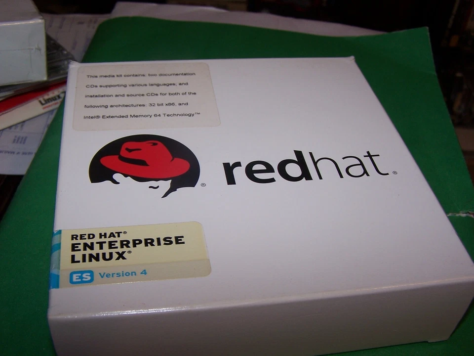 Red Hat Enterprise LINUX version 4 on CD - Open Box Old Stock - Image 1 of 2