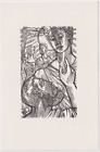 FG woodengraving from Lou Strik - Diogenes and Alexander