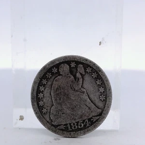 1854 O Seated Liberty Dime 10C Coin Arrows ( G ) uncertified 90% Silver - Picture 1 of 14