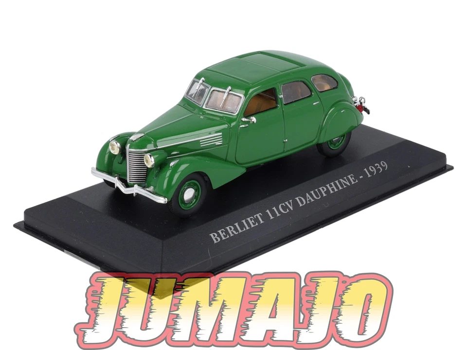 AUT19 Voiture 1/43 IXO altaya Voitures d'autrefois BERLIET 11CV dauphine 1939 - Immagine 1 di 1