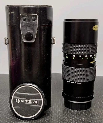 Quantaray 85-210mm f/3.8 Manual Focus Auto Zoom Lens Macro for Pentax PK w Case - Image 1 of 4