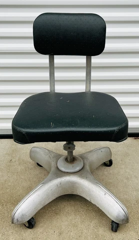 Vintage Art Metal INC. James Town, New York Adjustable Desk Chair Drafting MCM Cover