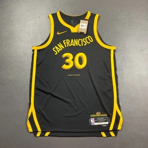 100% Authentic Stephen Curry Nike Warriors City Edition Jersey Size 48 L Mens - Picture 1 of 7