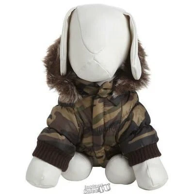 Abrigo Pet Life Perro con Camuflaje Extraíble Grande 18"-20" Halloween Camuflaje Foto 1 de 2