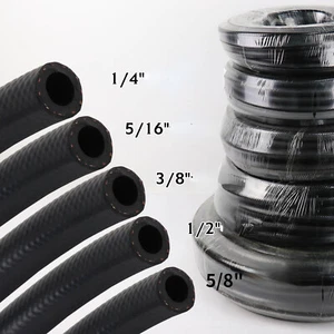 New Fuel Line Hose Pipe Gas Delivery Black NBR Rubber For Small Engine US STOCK - Picture 1 of 21