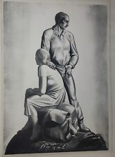 ROCKWELL KENT-Lithograph-And Now Where-Scarce AAA Print 1937