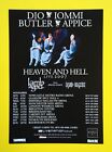 Flyer Heaven And Hell 2007 UK Tour A5... idéal pour le cadrage ! Dieu, Iommi, majordome !