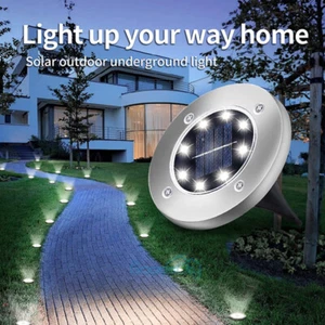 Solar Garden Lights Outdoor Landscape LED Light Pathway Yard Waterproof US - Picture 1 of 12