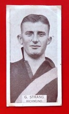 1933 WILLS VFL Cigarette Card:  GEOFF STRANG  (Richmond)  #194