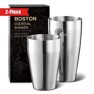 Boston Shaker Set for Drink Mixing, 2-Piece Cocktail Shaker Set, 18/8 Stainless - Picture 1 of 12