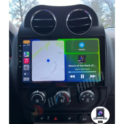 For Jeep Patriot Compass 2009-2016 Apple Carplay Car Stereo Radio GPS Android 13 Foto 1 de 4