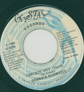 " CHECKIN' OUT." derrick harriott.  CRYSTAL RECORDS 7in 1977. - Picture 1 of 2