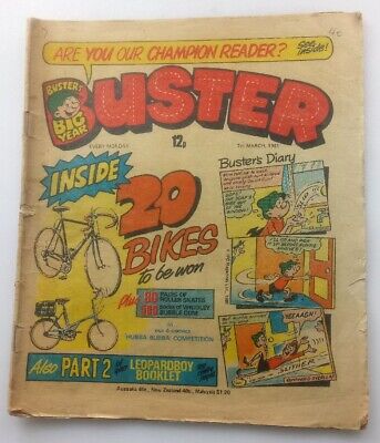Buster 7th March 1981 Collectable Childrens UK Comic * • 12.45$