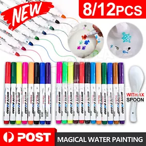 Magical Water Painting Pen 8-12 color Magic Doodle Drawing Pens(with SPOON) - Picture 1 of 11